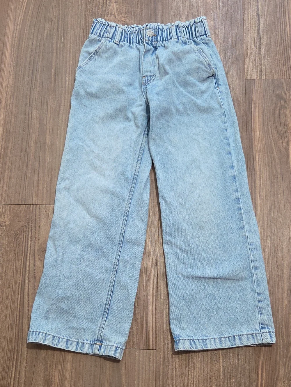 Light Wash H&M High-Waist Wide Leg Jeans